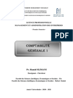 Comptabilité Générale 1: Pr. Hamid SLIMANI