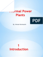 Thermal Power Plants: By: Ahmad Abuhussein