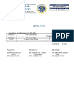 Davao Oriental State University: Study Plan