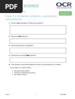 1.3 Computer Networks Connections and Protocols End of Topic Quiz