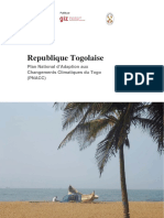 Republique Togolaise: Plan National D'adaption Aux Changements Climatiques Du Togo (Pnacc)