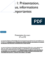 Cours 1: Présentation, Syllabus, Informations Importantes