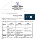 Learning Activity Sheets #4: Animal and Plant Cell Models