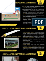 Installation, Inspection and Testing of Plumbing Systems