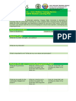 CWTS Student Learning Plan