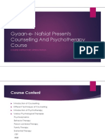 Gyaan-e-Nafsiat Presents Counselling and Psychotherapy Course
