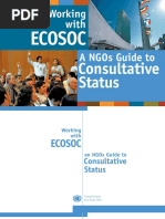 Working With A Ngos Guide To: Consultative Status