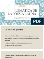 Problemática de La Poesía Latina: Lengua y Literatura Latina II