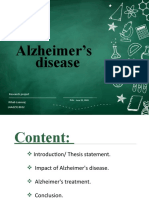Alzheimer's Disease: Roehampton University