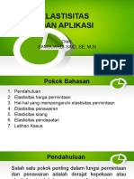 Elastisitas Dan Aplikasi: Oleh: Samsuardi Said, Se, M.Si