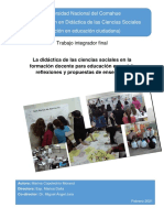 Universidad Nacional Del Comahue Especialización en Didáctica de Las Ciencias Sociales (Mención en Educación Ciudadana)