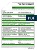 Programa de Mantenimiento de Tiempos de Funcionamiento