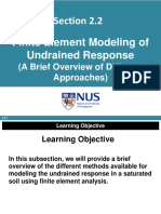 Section 2.2 Finite Element Modeling of Undrained Response (A Brief Overview)
