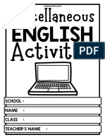 Miscellaneous English Activities