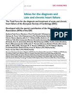 2016 ESC Guidelines for Diagnosis and Treatment of Heart Failure