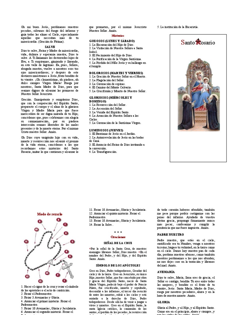 Rosario Triptico | PDF | María, madre de Jesús | orador del Señor