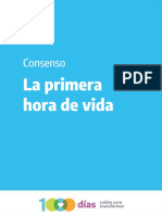 Consenso LA PRIMERA HORA DE VIDA