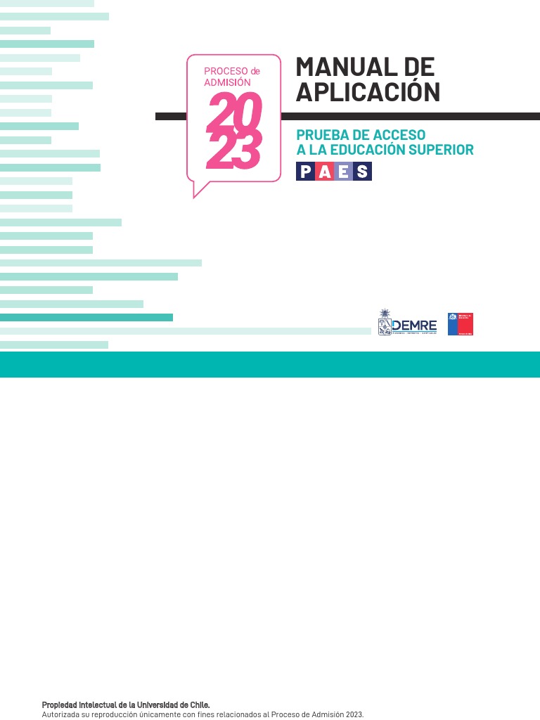 Manual de Aplicación: Prueba de Acceso A La Educación Superior | PDF ...
