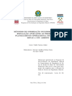 Métodos de Otimização Multiobjetivo E de Simulação Aplicados Ao Problema de Planejamento Operacional de Lavra em Minas A Céu Aberto