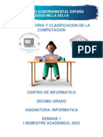 Tema:: Historia Y Clasificacion de La Computacion
