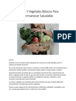 Frutas Y Vegetales Básicos para Permanecer Saludable