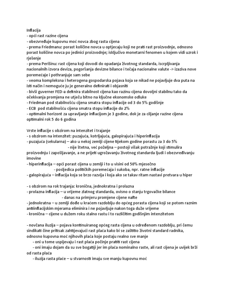 Inflacija | PDF