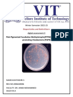 Winter Semester 2022-23 Digital Assessment-3 Pink-Pigmented Facultative Methylotrophs (PPFM) and Plant Growth Promoting Rhizobacteria (PGPR)