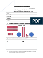 Evaluación sumativa de matemáticas de 2° básico