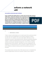 How To Perform A Network Device Audit