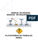 Manual de regras básicas de segurança para plataformas de trabalho aéreo