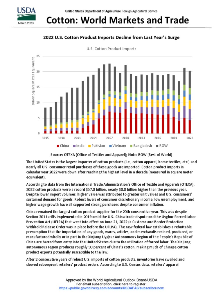 Cotton PDF Cotton Trade