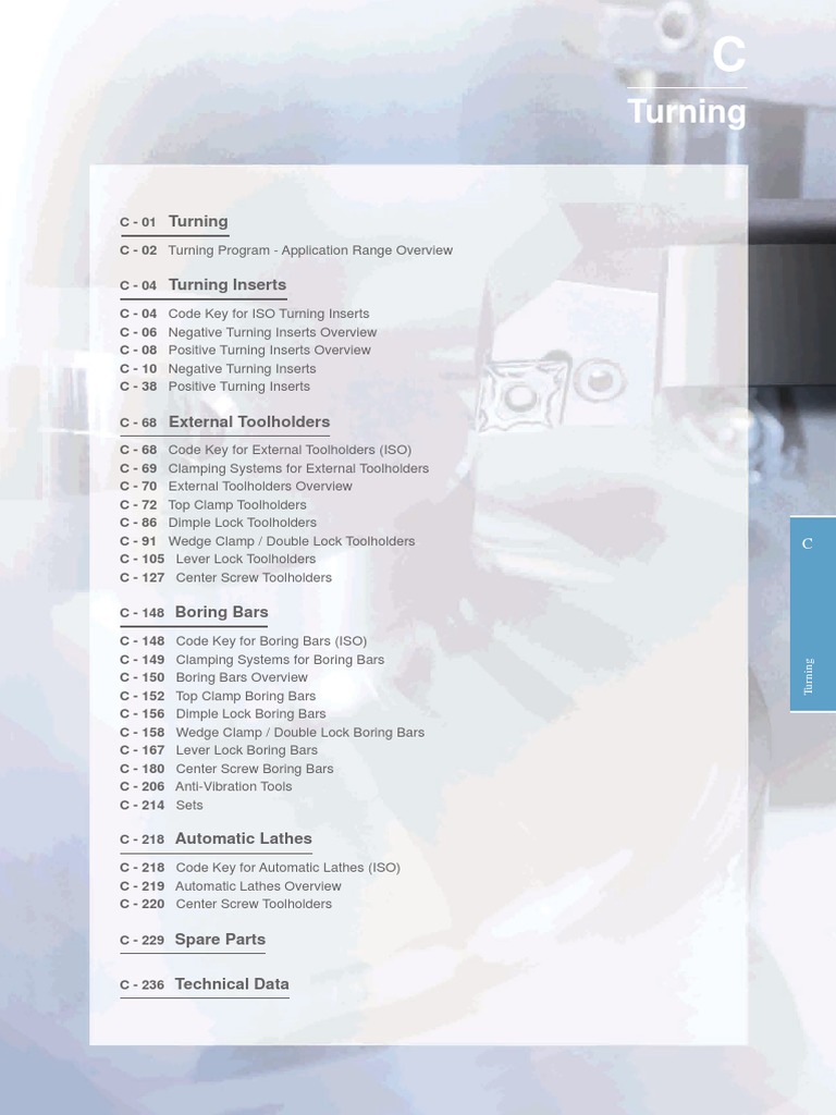 Positive ARL Turning Inserts Overview | PDF | Engineering Tolerance ...