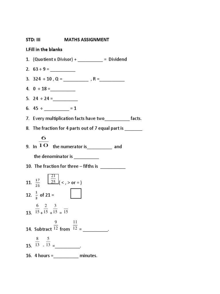 Maths H PDF Division (Mathematics) Arithmetic