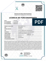 Licencia de Funcionamiento - 2022