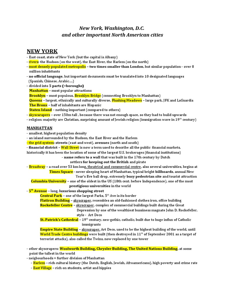 New York | PDF | New York City