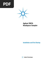 Agilent 7697A Headspace Sampler: Installation and First Startup