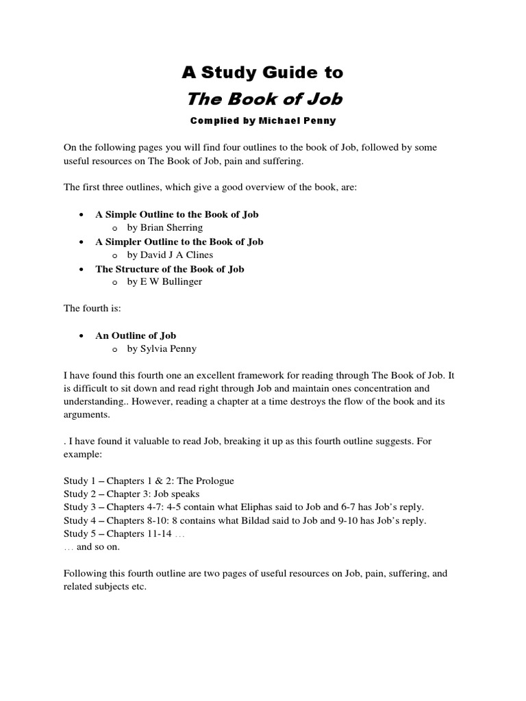 Mp a study guide to the book of job pdf book of job religious