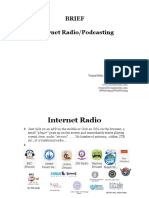 Brief On Internet Radio, Nitte, 6.9.2021