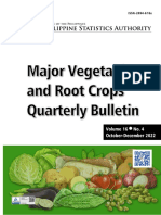 Major Vegetables and Root Crops Quarterly Bulletin, October-December 2022