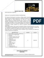 Modelo Carta Cotizacion