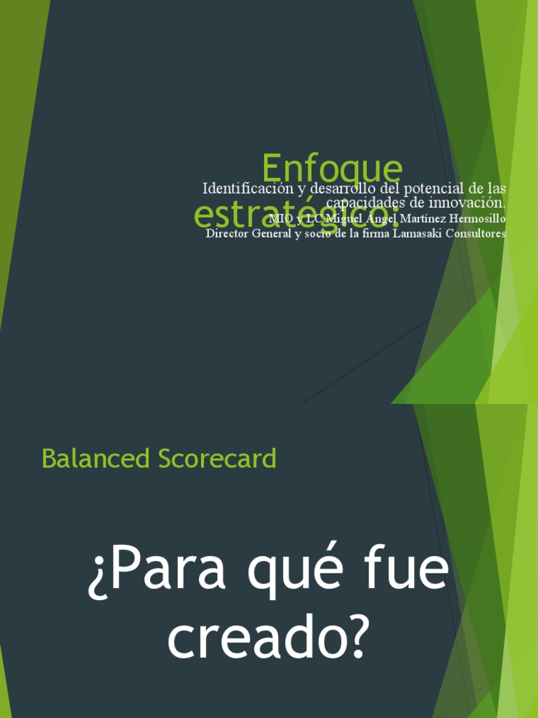 Balanced Scorecard | PDF | Cliente | Planificación estratégica