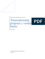 Posmodernidad, Progreso y Verdad. Danto: Facultad de Humanidades y Artes Visuales