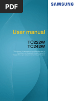 User Manual: TC222W TC242W