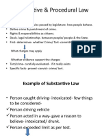 Substantive & Procedural Law