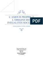 L'amour Propre À L'origine Des Inégalités Sociales