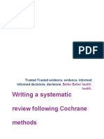 L1. Writing A Systematic Review Following Cochrane Methods