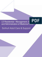 LD Residential - Management of Medicines