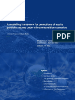 A Modelling Framework For Projections of Equity Portfolio Returns Under Climate Transition Scenarios