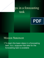 Five Steps in A Forecasting Task