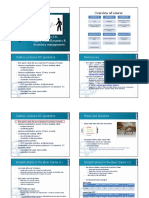 Overview of Course: Lectures 5-6: Supply Chain Dynamics & Inventory Management